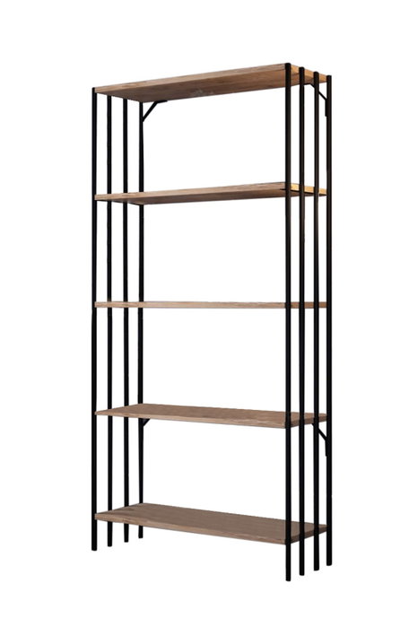 Hanah Home Verona Estantería Negro y Pino Atlántico Hanah Home Verona Estantería Negro y Pino Atlántico